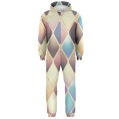 Abstract Colorful Diamond Background Tile Hooded Jumpsuit (men) by Amaryn4rt