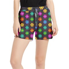 Pattern Background Colorful Design Women s Runner Shorts by Amaryn4rt