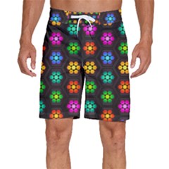 Pattern Background Colorful Design Men s Beach Shorts by Amaryn4rt