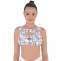 Structure Pattern Network Bandaged Up Bikini Top View1