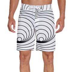 Spiral Eddy Route Symbol Bent Men s Beach Shorts by Amaryn4rt