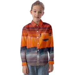 Architecture Art Bright Color Kids  Long Sleeve Shirt by Amaryn4rt