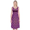 Pattern Texture Geometric Patterns Purple Midi Sleeveless Dress View1