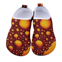 Bubbles Abstract Art Gold Golden Kids  Sock-style Water Shoes by Dutashop