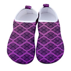 Pattern Texture Geometric Patterns Purple Women s Sock-style Water Shoes by Dutashop