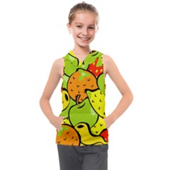 Fruit Food Wallpaper Kids  Sleeveless Hoodie by Dutashop