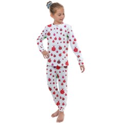 Beetle Animals Red Green Fly Kids  Long Sleeve Set  by Amaryn4rt