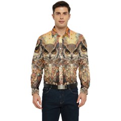 Drawing Olw Bird Men s Long Sleeve  Shirt by Ravend