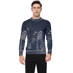 Time Lapse Photo Of City Men s Long Sleeve Rash Guard by Modalart