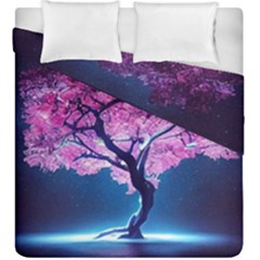 Beautiful Tree Flowers Duvet Cover Double Side (king Size) by 1212