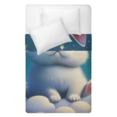 Cat On The Sky Duvet Cover Double Side (single Size) by 1212