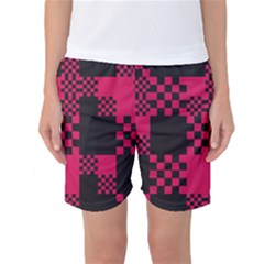 Cube Square Block Shape Creative Women s Basketball Shorts by Amaryn4rt