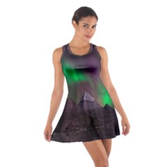 Fantasy Pyramid Mystic Space Aurora Cotton Racerback Dress by Grandong