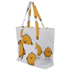 Chick Easter Cute Fun Spring Zip Up Canvas Bag by Ndabl3x