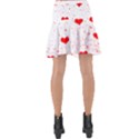 Hearts Romantic Love Valentines Wrap Front Skirt View2