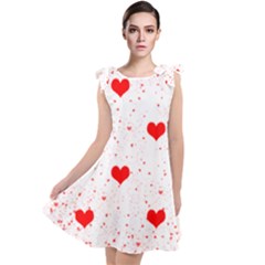 Hearts Romantic Love Valentines Tie Up Tunic Dress by Ndabl3x