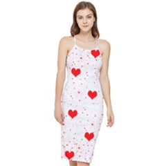 Hearts Romantic Love Valentines Bodycon Cross Back Summer Dress by Ndabl3x