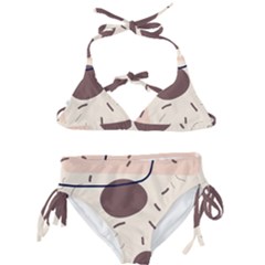 Stars Clouds Border Frame Kids  Classic Bikini Set by Grandong