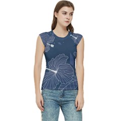 Flowers Petals Leaves Foliage Women s Raglan Cap Sleeve T-shirt by Grandong