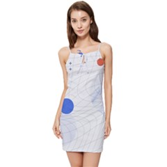 Computer Network Technology Digital Summer Tie Front Dress by Grandong