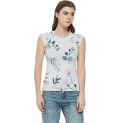 Flower Branch Corolla Wreath Lease Women s Raglan Cap Sleeve T-shirt by Grandong