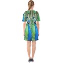 Peafowl Peacock Sixties Short Sleeve Mini Dress View2