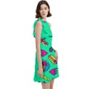 Pattern Adweek Summer Cocktail Party Halter Sleeveless Dress With Pockets View3