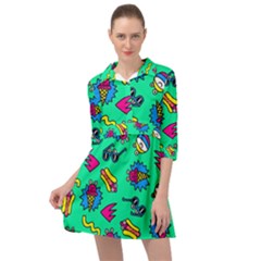 Pattern Adweek Summer Mini Skater Shirt Dress by Ndabl3x