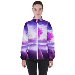 Fantasy World Women s High Neck Windbreaker by Ndabl3x