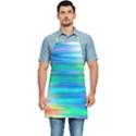 Wave Rainbow Bright Texture Kitchen Apron View1