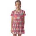 Colorful Background Abstract Kids  Asymmetric Collar Dress View1