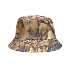 Tree Forest Woods Nature Landscape Inside Out Bucket Hat by Sarkoni