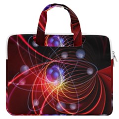 Physics Quantum Physics Particles Macbook Pro 16  Double Pocket Laptop Bag  by Sarkoni