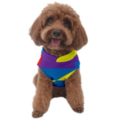 Colorful Red Yellow Blue Purple Dog Sweater by Grandong