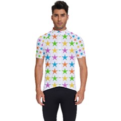 Star Pattern Design Decoration Men s Short Sleeve Cycling Jersey by Apen