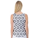 Pattern Star Repeating Black White Women s Basketball Tank Top View2