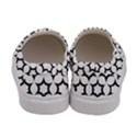 Pattern Star Repeating Black White Women s Canvas Slip Ons View4