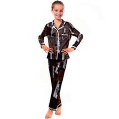 Abstract Architecture Building Business Kids  Satin Long Sleeve Pajamas Set by Amaryn4rt