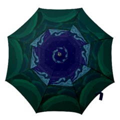 Adventure Time Cartoon Night Green Color Sky Nature Hook Handle Umbrellas (large) by Sarkoni