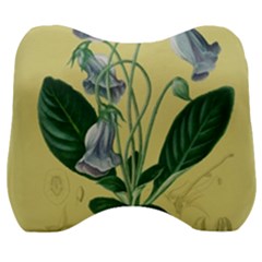 Botanical Plants Green Velour Head Support Cushion by Sarkoni