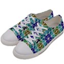 Mosaic Triangle Symmetry Women s Low Top Canvas Sneakers View2