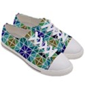 Mosaic Triangle Symmetry Women s Low Top Canvas Sneakers View3