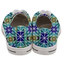 Mosaic Triangle Symmetry Women s Low Top Canvas Sneakers View4