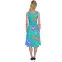 Non Seamless Pattern Blues Bright Midi Sleeveless Dress View2