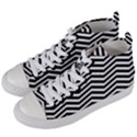 Zigzag Chevron Pattern Women s Mid-Top Canvas Sneakers View2