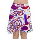 Illusion Optical Illusion Pattern Chiffon Wrap Front Skirt View1