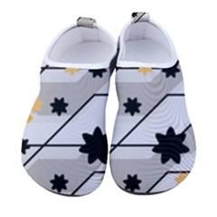 Flower Shape Abstract Pattern Men s Sock-style Water Shoes by Modalart