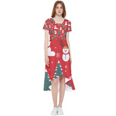 Christmas Decoration High Low Boho Dress by Modalart