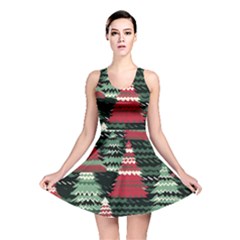 Christmas Trees Reversible Skater Dress by Modalart