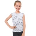 Dog Cat Domestic Animal Silhouette Kids  Mesh Tank Top View1